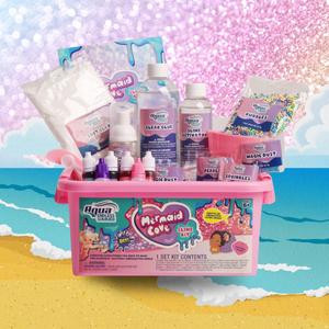 Aqua Endless Summer Mermaid Cove DIY Slime Kit  Sparkling Under-The-Sea Sensory Activity for Kids