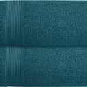 Belizzi Home Cotton 2 Pack Oversized Bath Towel Set 28x55 inches, Large Bath Towels, Ultra Absorbant Compact Quickdry & Lightweight Towel, Ideal for Gym Travel Camp Pool - Teal