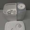 Evaporative Humidifier for Bedroom (No Mist)  Dishwasher Safe, No White Dust, Smart Remote with Sensor, Red Sleep Light, White Noise, Nursery Humidifier with 2.5L Tank, 2 Filters & Aroma Kit