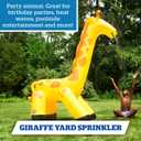 Giant Giraffe Inflatable Sprinkler for Kids, Backyard Water Toy with Simple Inflate/Deflate, Fun Summer Activities