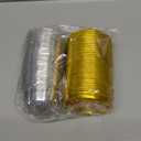 Zezzxu 50 Pack Mini Cake Containers, Clear Plastic Small Cupcake Boxes with Dome Lids for Individual Chocolate Covered Cookies, Strawberry, Mooncake (Gold)