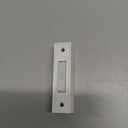 Lighted Doorbell Button, Garage Door Opener Switch with LED Light, 41A4166 Wall Mounted Push to Exit Ringer Button(White,1 Piece)