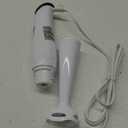 Elite Gourmet EHB-2425X Electric Immersion Hand Blender Stick, Mixer, Chopper, 1-Touch Control Multi Purpose, 150 Watts, For Soups, Sauces, Baby Food, White