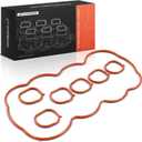 A-Premium Upper Fuel Injection Plenum Gasket Set Compatible with Ford | for Windstar 1999 2000 2001 2002 2003, 3.8L, Red