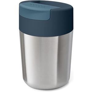 Joseph Joseph Sipp Steel Stainless-steel Travel Mug with Flip-top Cap - 340 ml (12 fl. oz) - Anthracite