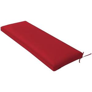 QILLOWAY Indoor/Outdoor Bench Cushion, Thick Upholstery Foam Couch Swing Pads with Ties,48-Inches,Red