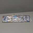 Vintage We're All Mad Here Wall Decor Street Signs Home Bar Coffee Metal Tin Signs 16 x 4 Inches (St-Y-07)