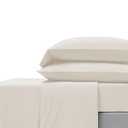 REST Evercool+ Cooling Starter Sheet Set of 1 King Fitted Sheet 15’’deep(Stretched to 18’’) and 2 King/ Cali King Pillowcases 36”x20, Silver Ion Infused Cooling Bedding for Hot Sleepers Snow Ivory