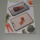 Titanium Cutting Boards for Kitchen, Non Toxic 2-in-1 Cutting Board, Chopping Boards for Meat Vegetable, Easy to Clean Large Size 1611