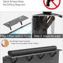 Soundbar Mount, No Drilling Steel TV Top Shelf Fits Most of Sound Bars Up to 15 Lbs, Universal Sound Bar TV Mount Bracket, Sound Bar Stand Compatible with Samsung, Sony, LG,Bose, 33.8x4.7inch