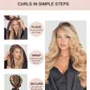 Jumbo Heatless Curls Overnight Hair Curlers to Sleep in Large Hair Rollers for Long Hair Blowout Look No Heat Overnight Curls, Soft Satin Flexi Rods Heatless Curling Rod Set Styling Tools for Women