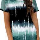 Magritta Women Mesh Sleeves Casual T-Shirts Summer Fashion See Through Blouses Tee  (S)