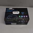 Carpuride W703 Wireless CarPlay for Apple CarPlay & Android Auto, 7" IPS Portable Car Audio Receivers with 4K Front and 1080P Backup Cam, Loop Recording/Mirror Link/Light & G-Sensor/Siri/Navigation/FM