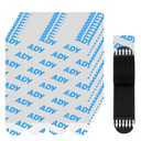 ADY Picture Hanging Strips Heavy Duty 40PairsHook and Loop Strips Damage Free Removable, Mounting Tape for Painted Wall, Picture Hangers Refill Adhesive Strips for Rent Room, (Black-XL)