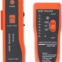 Goeco Ethernet Network Toner RJ11 RJ45 Network Cable Tester LAN Tracker Wire Finder Cat5 Cat6 with 2 Network Wire Stripper Toolkit Orange