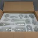 80 Pcs Glass Candlestick Holders Bulk 2.5 Inch Clear Glass Small Ritual Candle Stand Taper Candle Holders Table Centerpieces for Christmas Wedding Party Dining