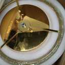 Gold Ceiling Light, Suitable Flush Mount Ceiling Light for Living Room, Dinning Room Hallway, D11.8''  H6.1'', 3 G9 Sockets, Gold Finish Frame & K9 Crystal