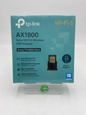 TP-Link - AX1800 Nano Wi-Fi 6 Wireless USB Adapter - Black