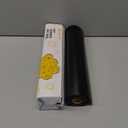 Black HTV Heat Transfer Vinyl - Eizycut 12" x 25FT Easy to Cut & Weed Black Iron on Vinyl Roll for T Shirts, Fabrics & DIY Projects, HTV Vinyl Compatible with All Cutting Machines