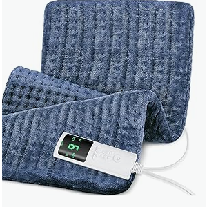 Heating Pad for Back Pain and Cramp Relief, Large 33"x17" Electric Heating Pad for Neck and Shoulders Moist Dry Heat with 9 Adjustable Heat, Auto ShutOff Timer, Gifts for Women Mom