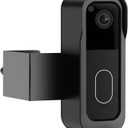 Blink Doorbell Mount No Drill, Anti-Theft Blink Doorbell Camera Mount with Rain Cover Fit for Blink Video Doorbell 1st & 2nd Gen, Camera Doorbell Mount No Block Sensor & Night Vision (Black)