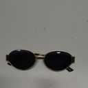 SOJOS Retro Oval Sunglasses for Women Trendy Classic Shades UV400 Protection, Gold/Grey, Color: Gold/Grey Lens