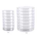10 PCS Plastic Petri Dishes with Lid, Plastic Lab Petri Plate Dish for Lab Analysis Lab School Supplies 90x15mm 55x15mm(90mm)
