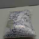 KOUFALL 96 Inches Long Navy Blue Pattern Curtains for Bedroom 2 Panel Set Grommet Jacquard Damask Medallion Print 100% Blackout Darkening Window Curtain Drapes for Living Room Bedroom