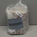 Uphome Boho Bathroom Rugs, Distressed Farmhouse Khaki Bath Mat, Comfy Velvet Small Bath Rugs Non Slip Washable, Vintage Oriental Toilet Rug for Sink Shower Vanity, 18x26 inch (Khaki/Red Brown)