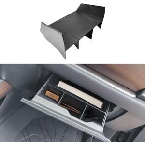 EDBETOS Glove Box Organizer Compatible with Refreshed 2022-2023 2024 2025 Silverado/Sierra 1500,2024 2025 Chevy Silverado/GMC Sierra 2500HD 3500HD Compartment Insert Storage Divider(Not for WT/Custom)