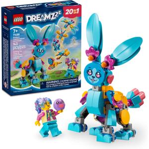 LEGO DREAMZzz Bunchu's Creative Animal Adventures - Fantasy Bunny Toy for Kids, Boys and Girls, Ages 7+ - 20 Building Options - Building Set with Izzie Minifigure - Gift Idea for Birthdays - 71488