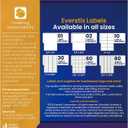 8.5" x 11", 100 Sheets, 100 Printable White Sticker Paper, Full Sheet Shipping Labels for Laser & Inkjet Printers, Letter Size