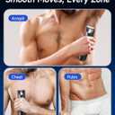 Manscape Trimmer for Men - No Nicks Electric Razor-Shaver for Balls/Pubic/Groin/Legs/Chest Hair Removal w/Light & Ceramic Blade, IPX7 Waterproof Full Body Hair Groomer USB-C Charging, Gifts for men