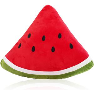 zhidiloveyou 11.8" Watermelon Plush Pillow Cute Stuffed Fruit Toy Hug Pillow Gifts for Kids