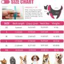 2 x Dog Recovery Suit for Post Surgery, E-Collar Cone Alternative for Female Spay & Male Neuter, Breathable Soft Onesie for Abdominal Wounds & Skin Disease, Anti-Lick Surgical Suit for Dogs, Pink, L (Large (Back: 17.73"; Weight: 28 - 55 LB))