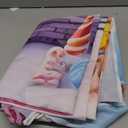 MEHOFOND 10x7ft Christmas Gingerbread House Photography Background, Winter Pink Candyland Merry Xmas Party Decorations, Lollipop Snowflake Kids Birthday Baby Shower Banner, Portrait Photo Props