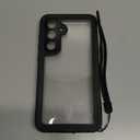 Miimall for Samsung Galaxy S24 FE Case Waterproof, IP68 Underwater, Full Heavy Duty Protection, Built-in Screen&Camera Protector, Military Shockproof Dropproof Rugged Phone Case for S24FE 6.7", Black