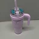 Reduce 24 oz Tumbler with Handle - Vacuum Insulated Stainless Steel Travel Mug with Sip-It-Your-Way Lid and Straw - Keeps Drinks Cold up to 24 Hours - Sweat Proof, Dishwasher Safe - OG Lilac Bud