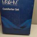 MR&HM Black Stonewashed Ruffled Queen Comforter Set, Farmhouse Bedding Lightweight Fluffy Comforter 3 Pieces, Ultra Soft Microfiber Shabby Boho Chic Vintage Ruffled Bedding Comforter Sets Queen Size