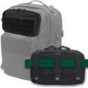 Tactical Admin Pouch Molle Vest Pouch, Premium Quality Nylon 1000d Materials, Multi-Purpose EDC Pouch Organizer (Black)