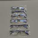 Gaoye 6 pack 1.0 Executive Style Reading Glasses Men - Durable Readers with Blue Light Filtering- Comfortable Fit with TR90 Frames (Black)