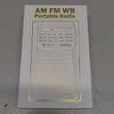 Greadio NOAA Weather Radio, AM/FM Battery Operated Transistor Portable Radio with Best Reception, Stereo Earphone Jack, Powered by 2 AA Battery for Emergency, Hurricane, Running, Walking, Home (Silver)