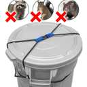 ENCASED Extra Large Trash Can Lock for Animals/Raccoons, Bungee Cord Heavy Duty Extra Large Outdoor Garbage Lid Lock (Fits 50-96 Gallon Trash Can)(Trash Can NOT Included)
