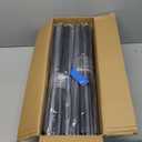Muzata 100Pack 26" Aluminum Deck Balusters Round Black Deck Railing Stair Porch Staircase Spindles 3/4" Diameter Hollow for Railing Fencing Porch Stair WT02
