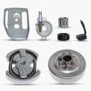 .325-7T Clutch Drum Bearing Oil Pump Worm Gear Kit For Husqvarna 137 136 141 142 36 41 Chainsaw #530014949,530069342