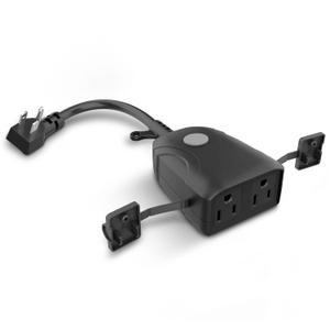 Feit Electric 120V 15A Smart Wifi Enabled Dual Outlet Wall Plug (Outdoor, BLACK) Feit Electric 120V 15A Smart Wifi Enabled Dual Outlet Wall Plug (Outdoor, BLACK)