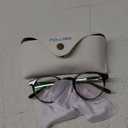 Dollger Blue Light Blocking Glasses For Woman Men Thick Acetate Frame Round Computer BlueLight Glasses Non-Prescription (Tea Transparent Gray Frame)
