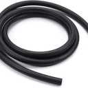 Othmro 2Pcs NBR Plastic Soft Tube 8mm Inner Diameter 12mm Outer Diameter 1000mm Length NBR Tubing Plastic Tubing Round Plastic Pipe for Hardware Laboratory Carburetors Black