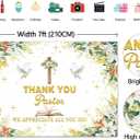 Pastor Appreciation Week Backdrop Banner 2.1x1.5m Thank You Pastor Photography Background Church Appreciation Month Party Decorations Photo Booth Props