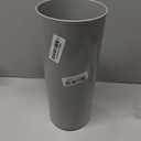 iDesign Freestanding Toilet Paper Canister with Lid for 3 Extra Rolls, Gray, Made in USA
